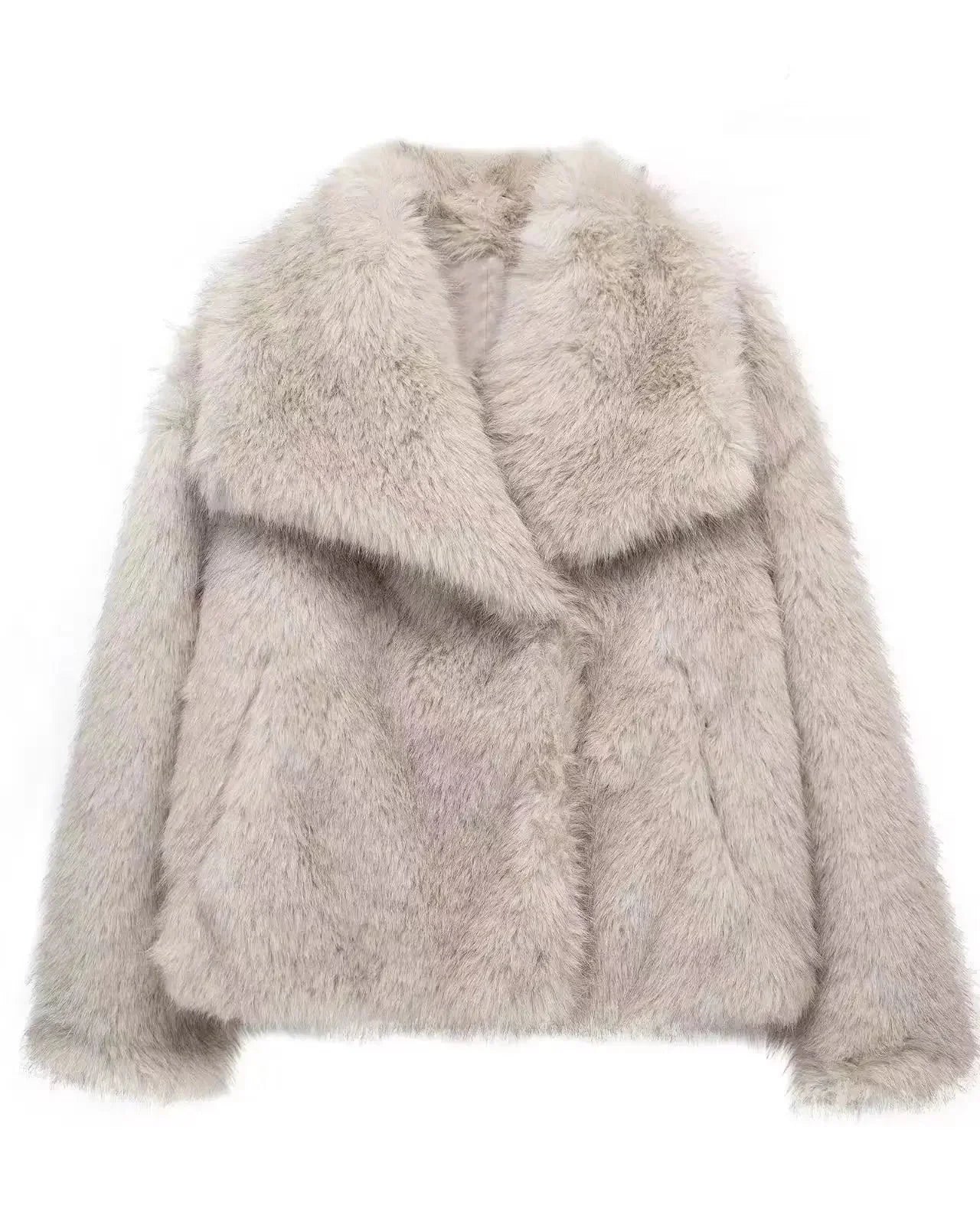 Variant image for Elegant Women's Faux Fur Jacket – Warm Outerwear in Sizes XS-L for Any Occasion-1
