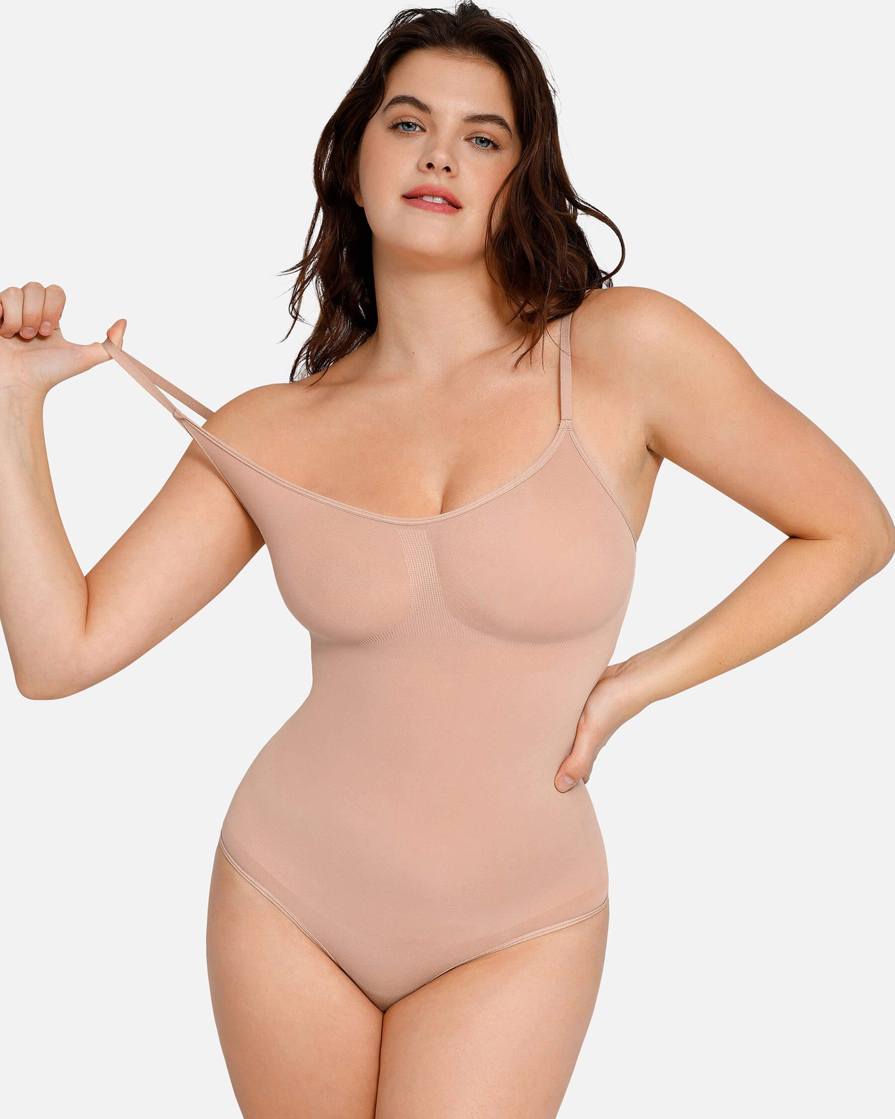 Variant image for Seamless Shapewear Bodysuit with Adjustable Straps – Soft Body Shaper for a Flattering Silhouette-13