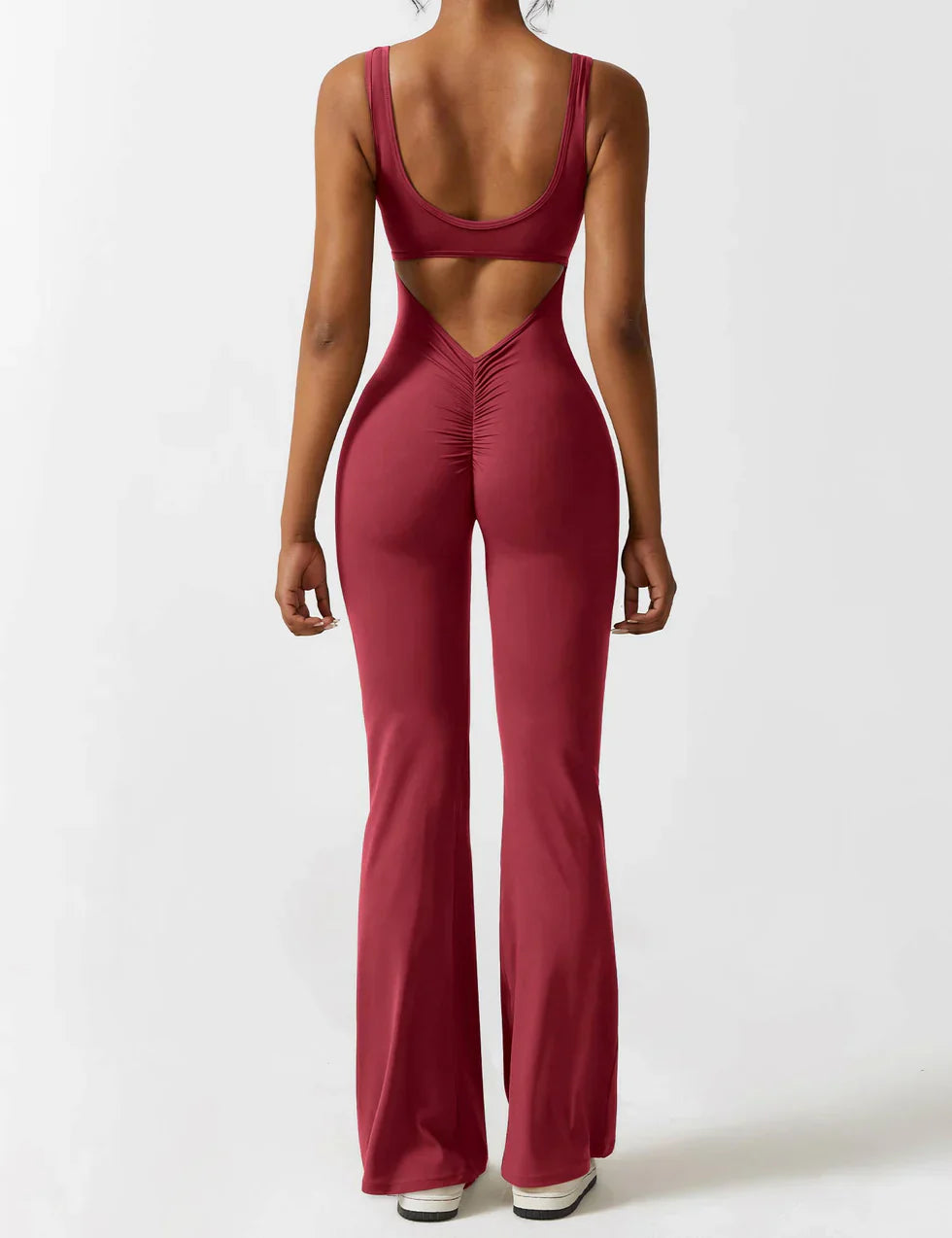 Variant image for Black Jumpsuit for Women – V-Back Scrunch Design with Removable Cups, Soft &amp; Breathable Fabric, High Waist Fit-21