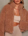 Variant image for Lightweight Sherpa Puffer Jacket for Women - Stylish and Comfortable Warmth, Flattering Fit, Perfect for Casual and Formal Wear-1