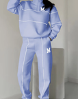 Variant image for Oversized Tracksuit Set with High-Neck Sweater and Elastic Waist Pants – Comfortable and Trendy Casual Wear-25
